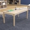 Flash Furniture 23.5 in W, 47.25 in L, 18 in H, Beechwood, Birch Plywood, Beech MK-ME088011-GG - alternate 2